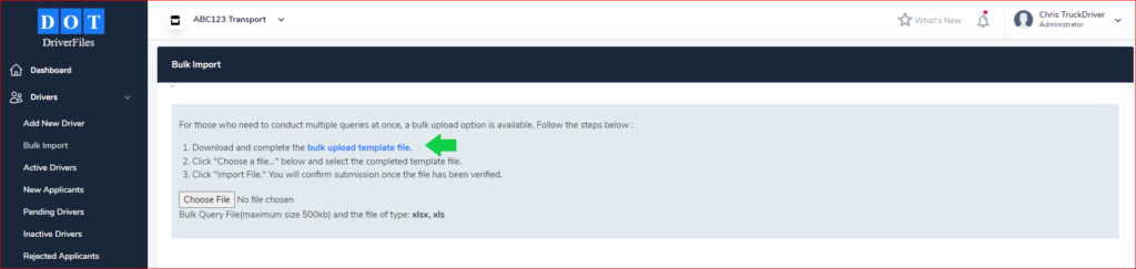 Quick Start Guide for DOTDriverFiles.com – DOTDriverfiles KnowledgeBase